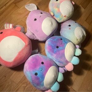 Bundle deal of 6 squishmallows, all 7”. NWT